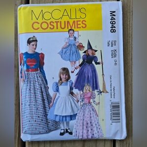 McCalls Costumes M4948 Witch Riding Hood Princess Uncut Sewing Pattern